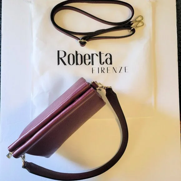 NWT [Roberta Firenze] Handmade in Italy Leather Vale Bag - Picture 6 of 15